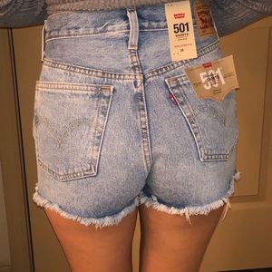 SOLDHigh waisted 501’s Levi’s shorts
